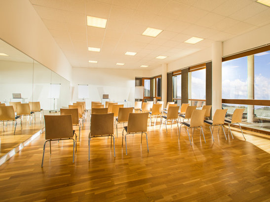 Heller Seminarraum im Seminarhotel Liebmann
